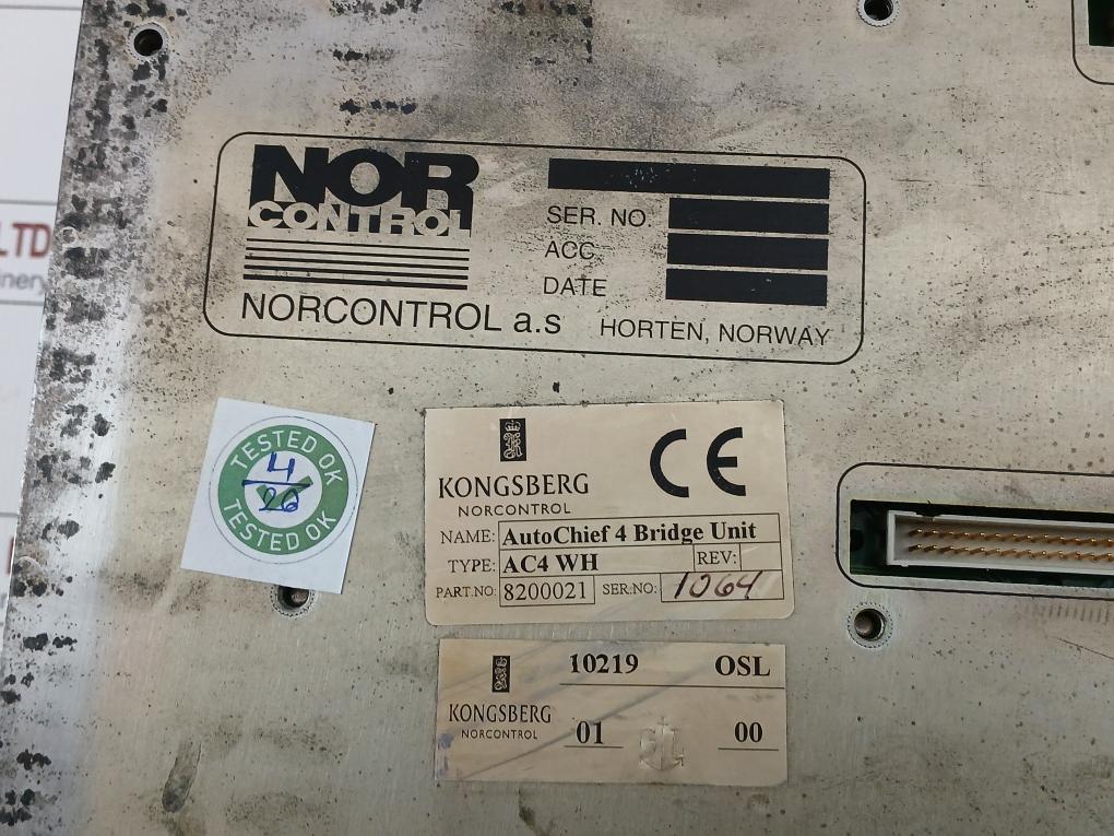 Autochief 4 Remote Control System 8200021 Kongsberg Norcontrol Ac4 Wh