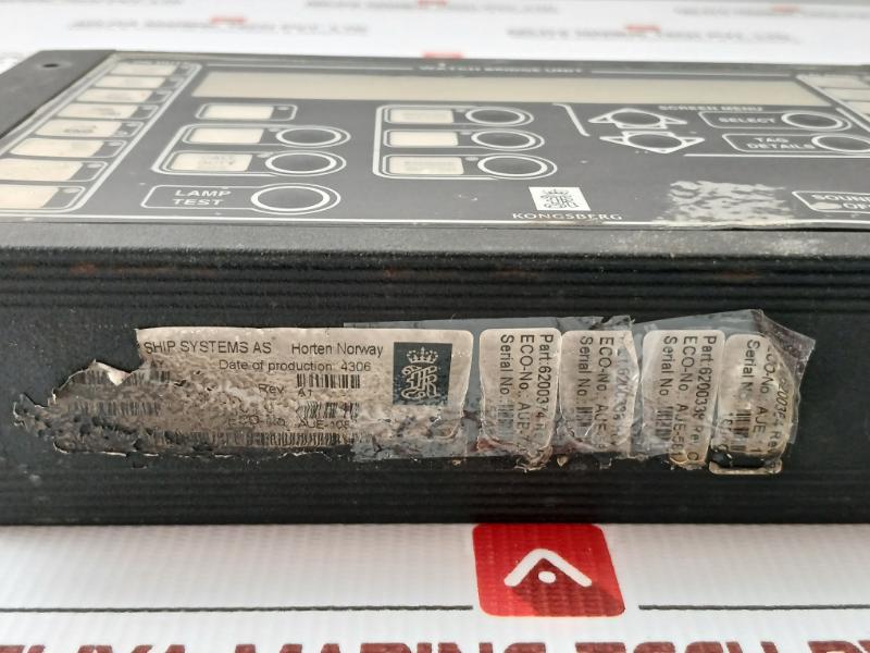 Kongsberg Rev: A1 Watch Bridge Unit /Wbu Display 8100259