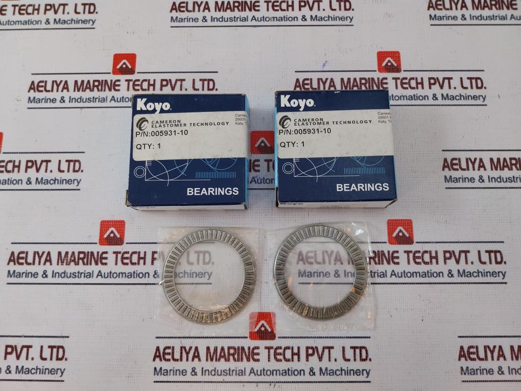 Lot of 5X Koyo 005931-10 Needle Roller Thrust Bearing TR83854