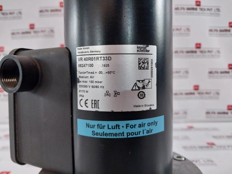 Kromschroder Vr 40R01Rt33D Air Solenoid Valve 220/240V 67/75W Ip54 R1 1/2"