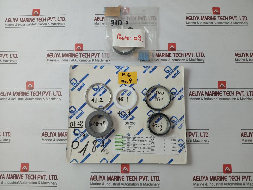 Ksb Amri 42068755 Fire Safety O-ring Seal Kit 8" 42006644, 42006263, 42006304
