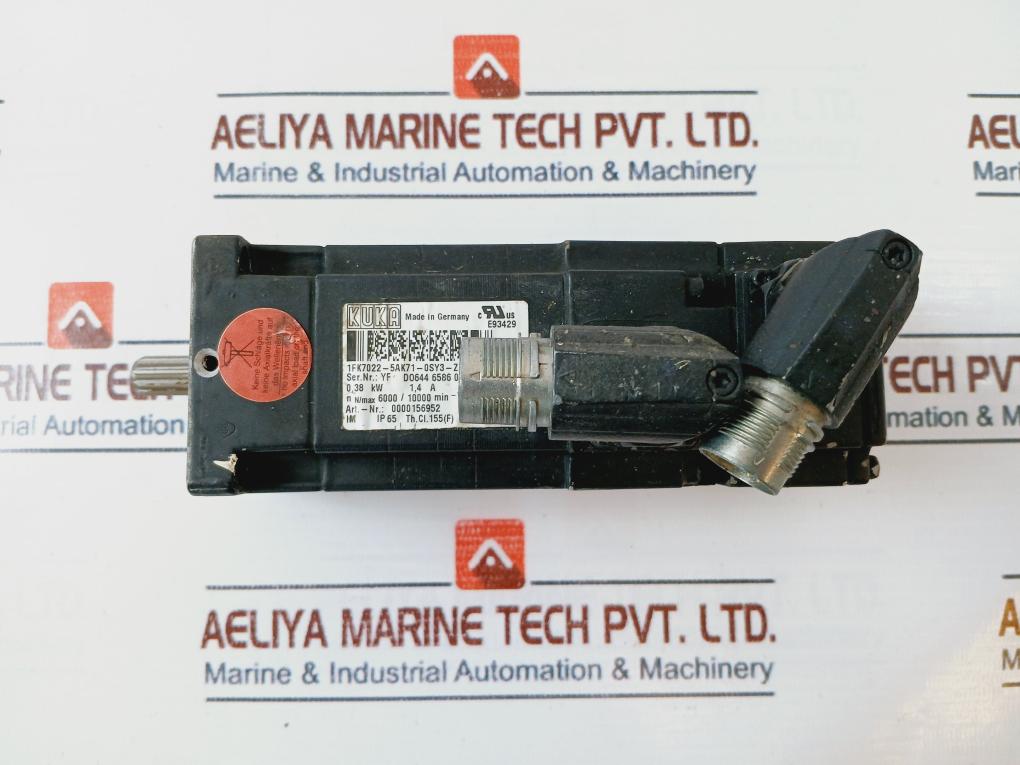 Kuka 1Fk7022-5Ak71-0Sy3-z S54 Servomotor 0000156952 6000/10000 Min-1 En60034