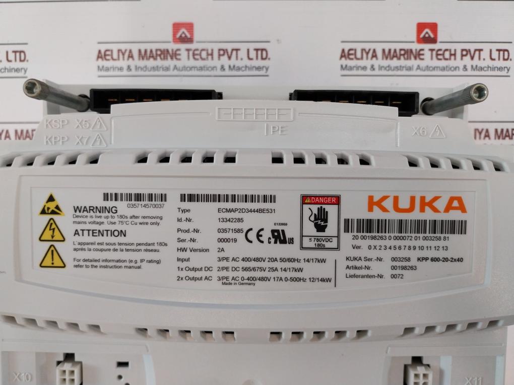 Kuka Kpp 600-20-2X40 Servo Drive Ecmap2D3444Be531