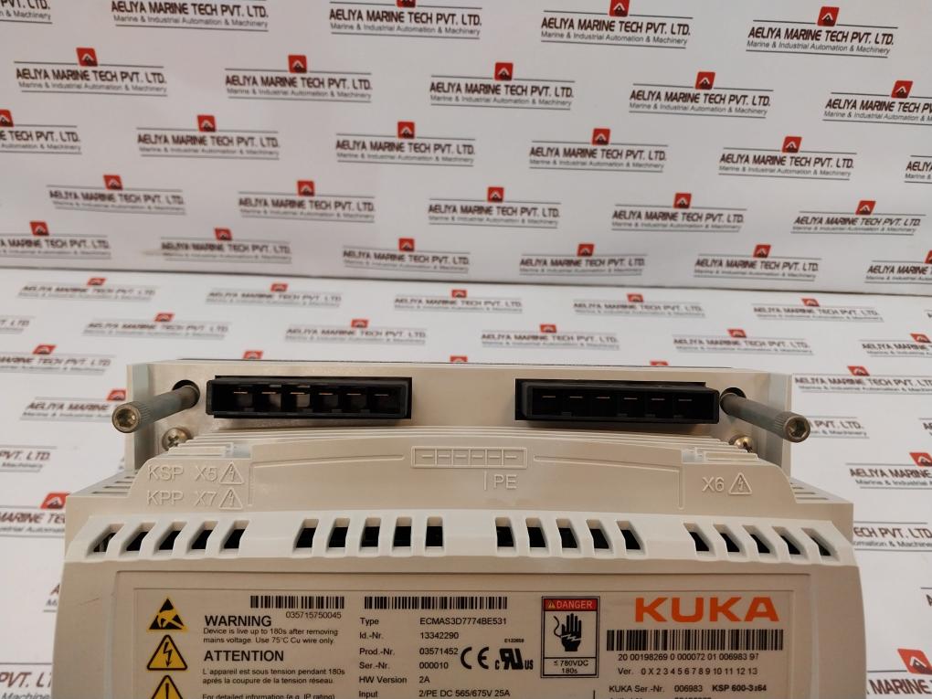 Kuka Ksp 600-3X64 Servo Drive Ecmas3D7774Be531, Dc 565/675V 25A