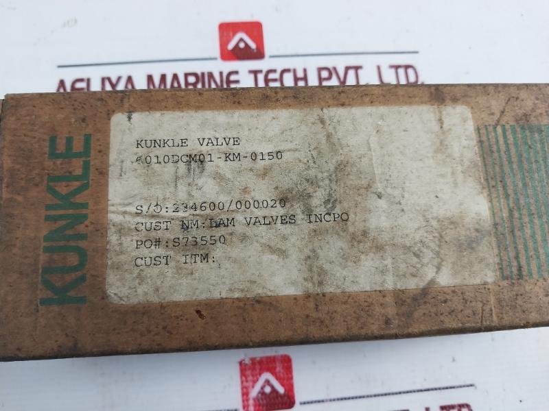 Kunkle 6010Dcm01-km 1/2" Asme Safety Relief Valve 150 Psig 350 Scfm