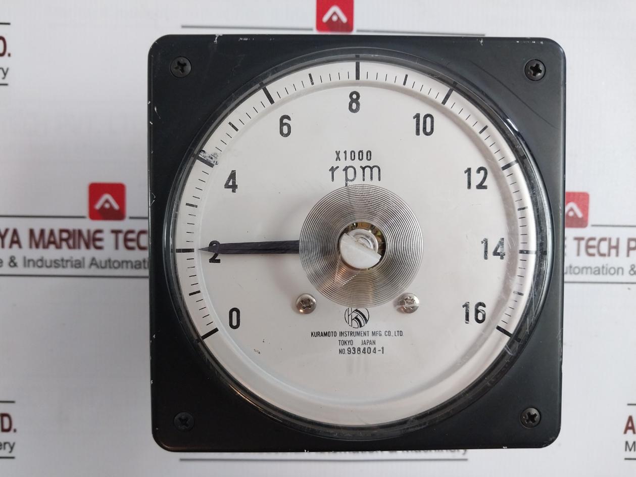 Kuramoto Instrument Rpm Meter 0-16Rpm X1000