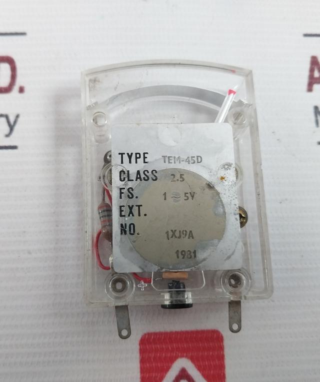 Kuwano Tem-45D Current Meter Edge Wise Ampere 1Xj9A 1-5V