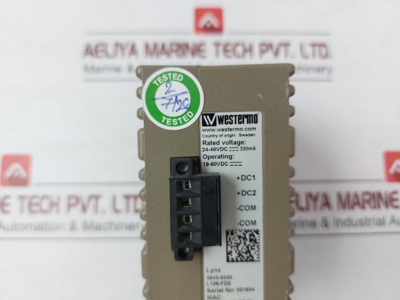L106-f2G Ethernet Switch 24-48 Vdc 330Ma Westermo