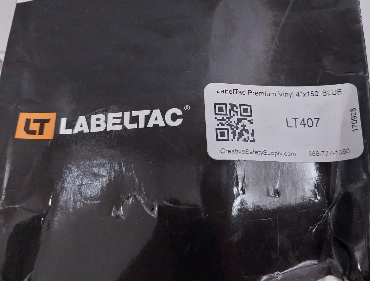 Labeltac Lt407 Premium Vinyl 4”X150’ Blue