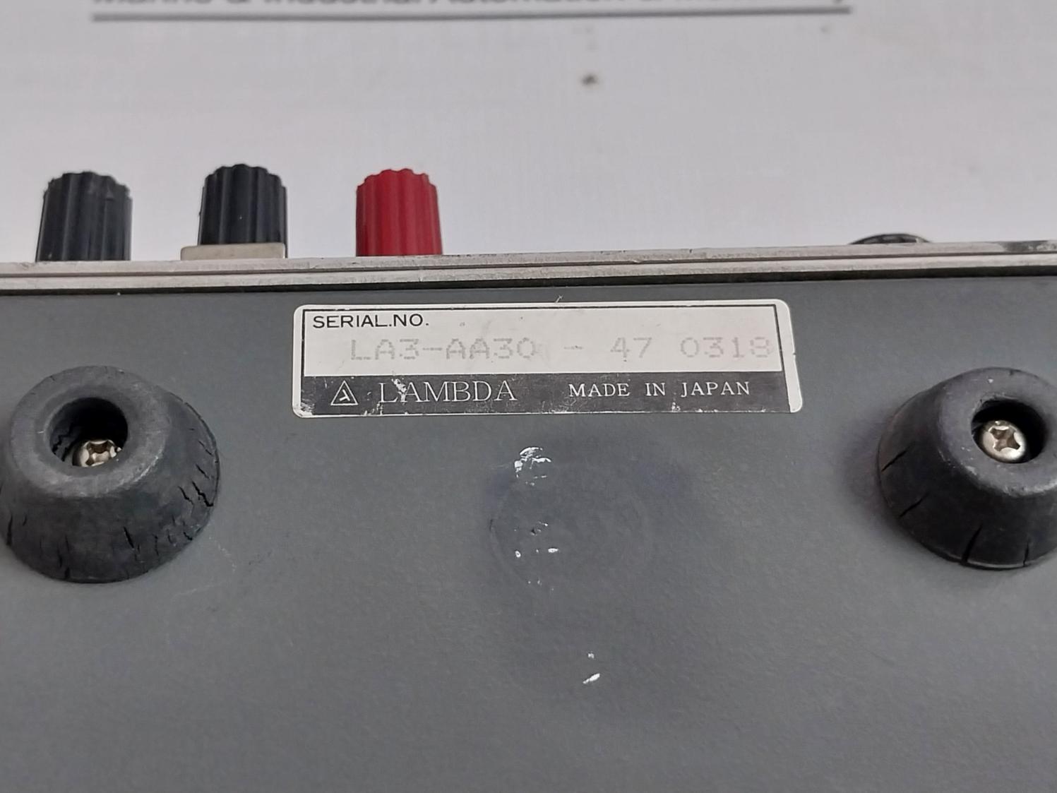 Lambda La-300 Dc Regulated Power Supply 85-132 Vac 47-440 Hz 110-165 Vdc