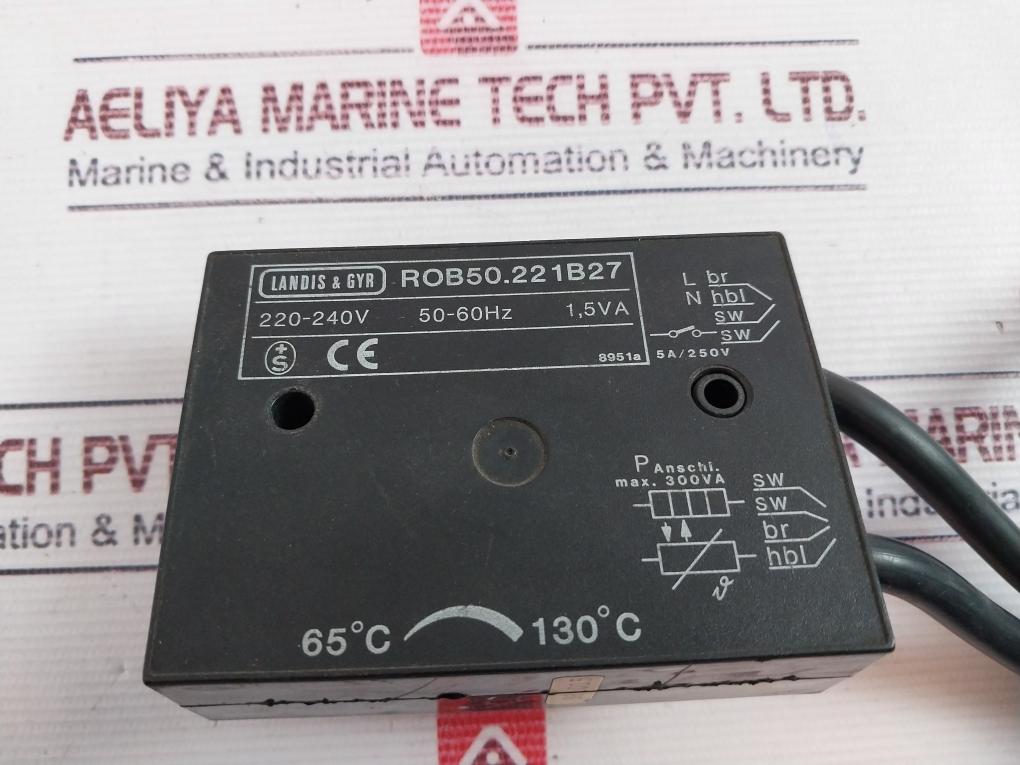 Landis & Gyr Rob50.221B27 Temperature Controller 65°C 130°C