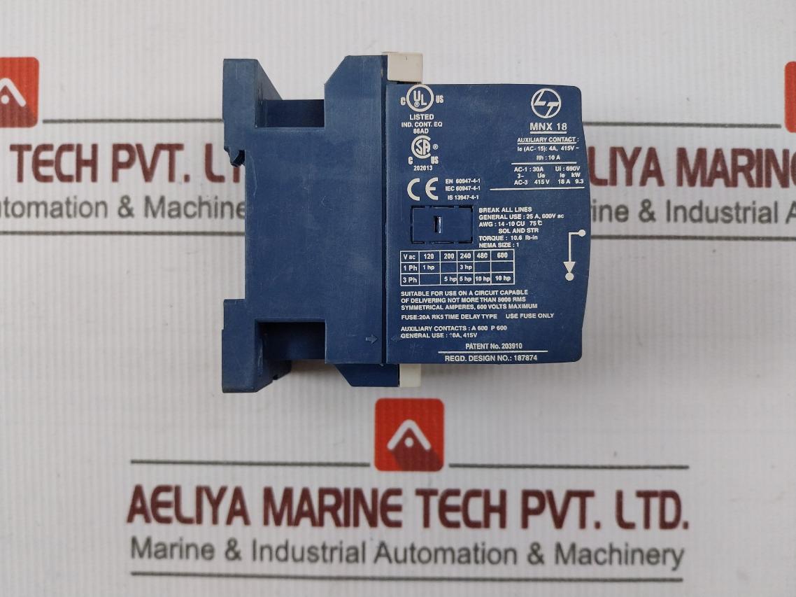 Larsen & Toubro Mnx 18 Power Contactor.