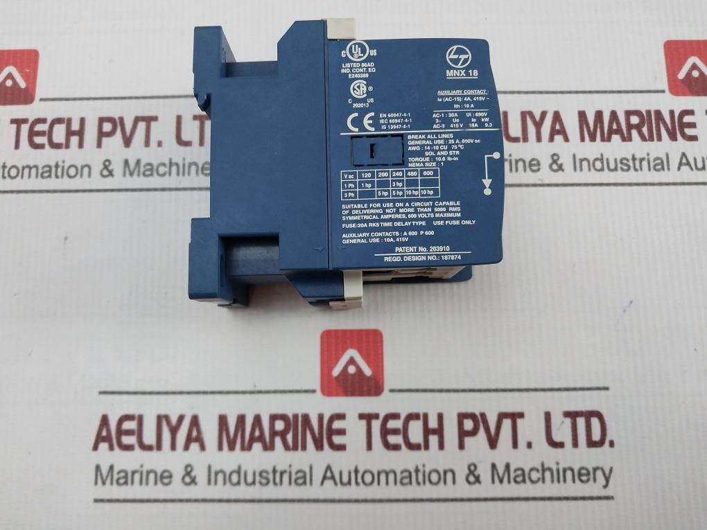 Larsen & Toubro Mnx 18 Power Contactor .