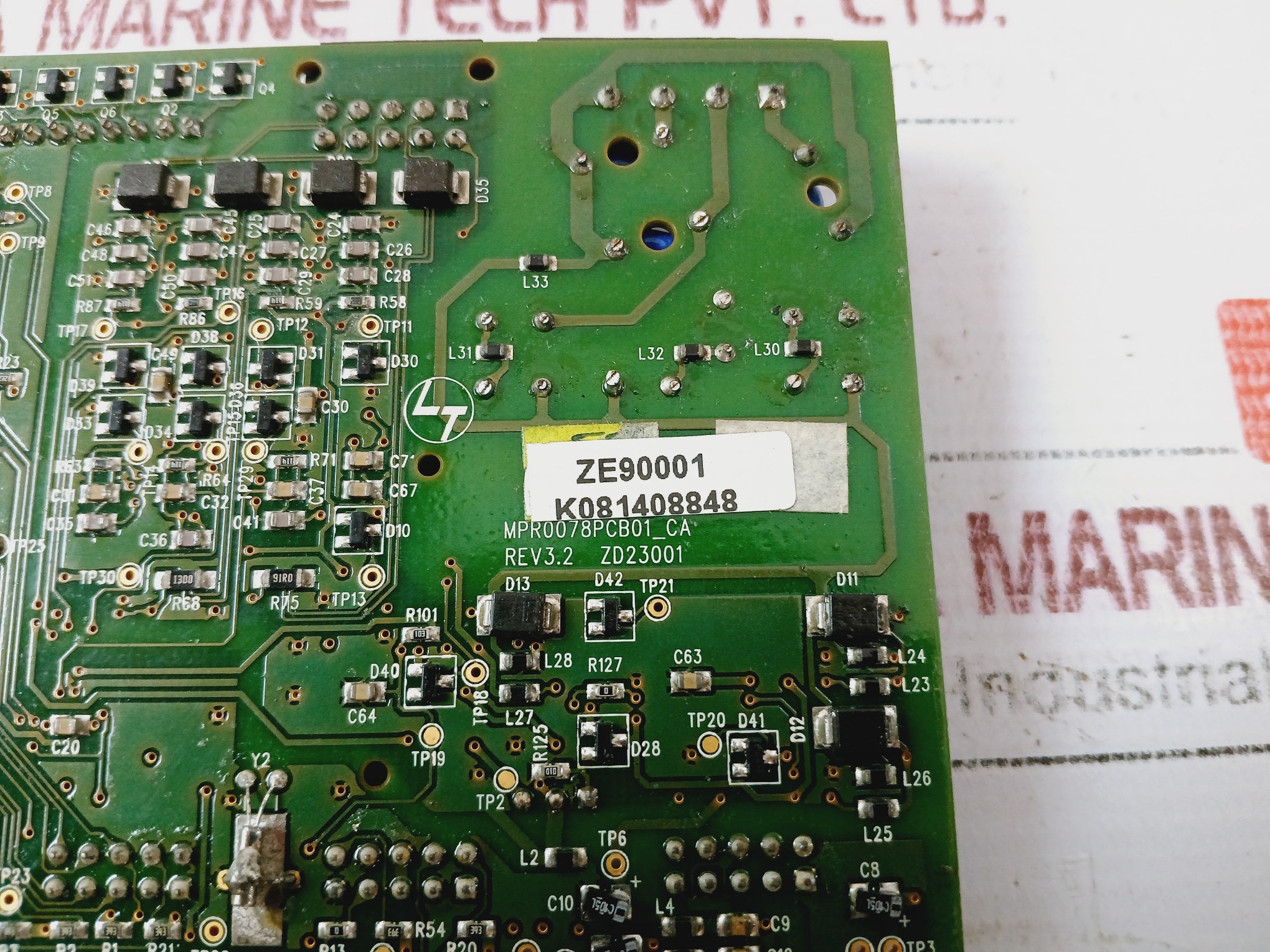 Larsen & Toubro Mpr0078pcb01_ca Pcb Board Control Card Rev 3.2