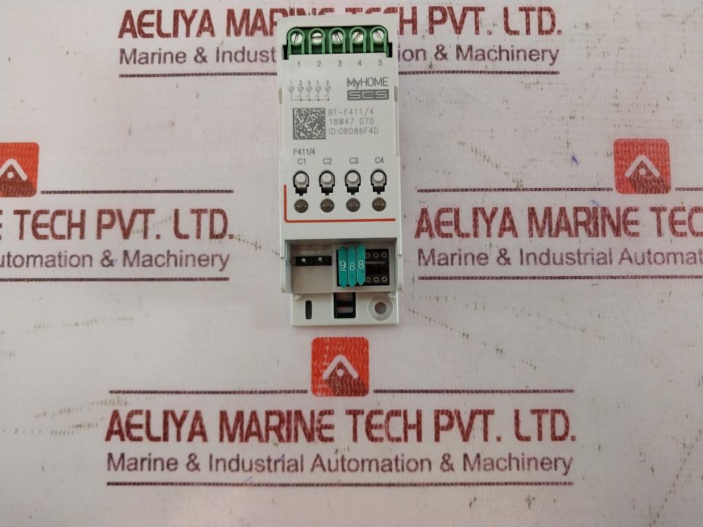 Legrand Bt-f411/4 4 Independent Relay Actuator 18W47 070 2A