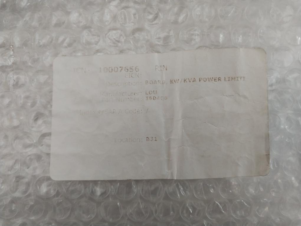Lers Kw/Kva Power Limiting Board 160406