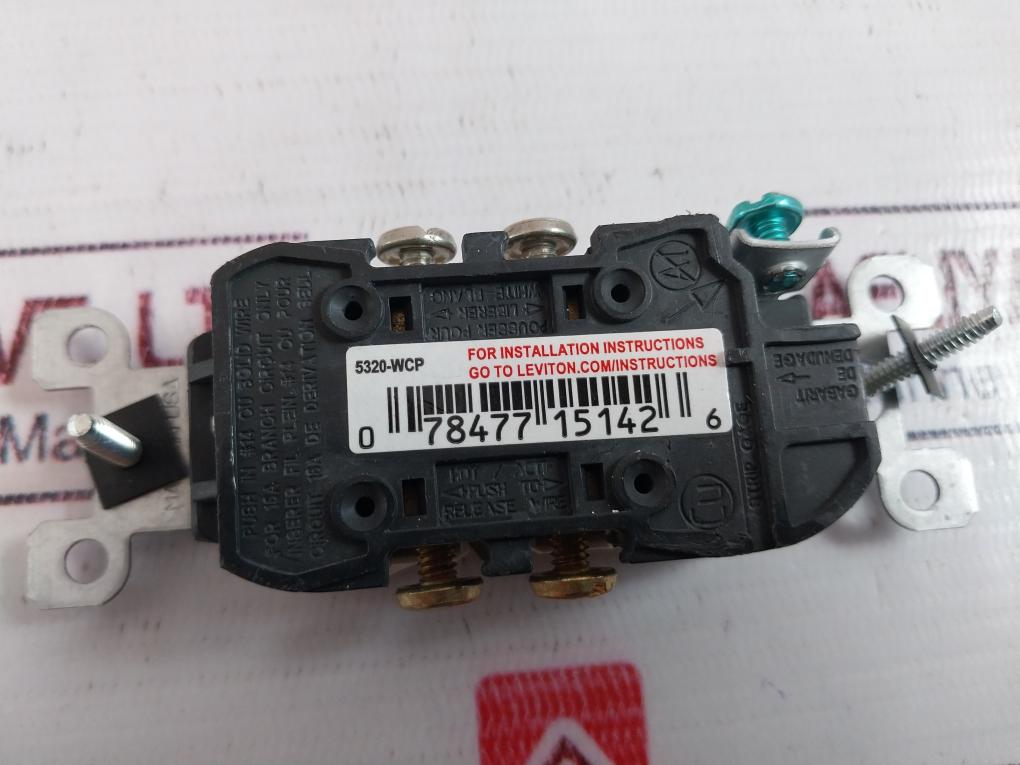 Lot of 10X Leviton 5320-WCP Duplex Receptacle 15A 125V