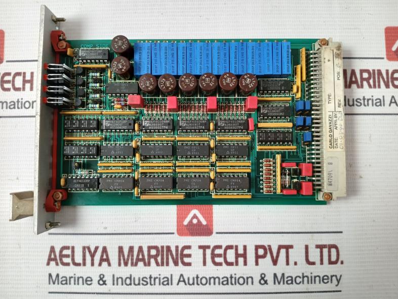 Lips Bv 4047A Alarm Control Panel Rack Module Rev.B 4018A 94V-0 Amp0291