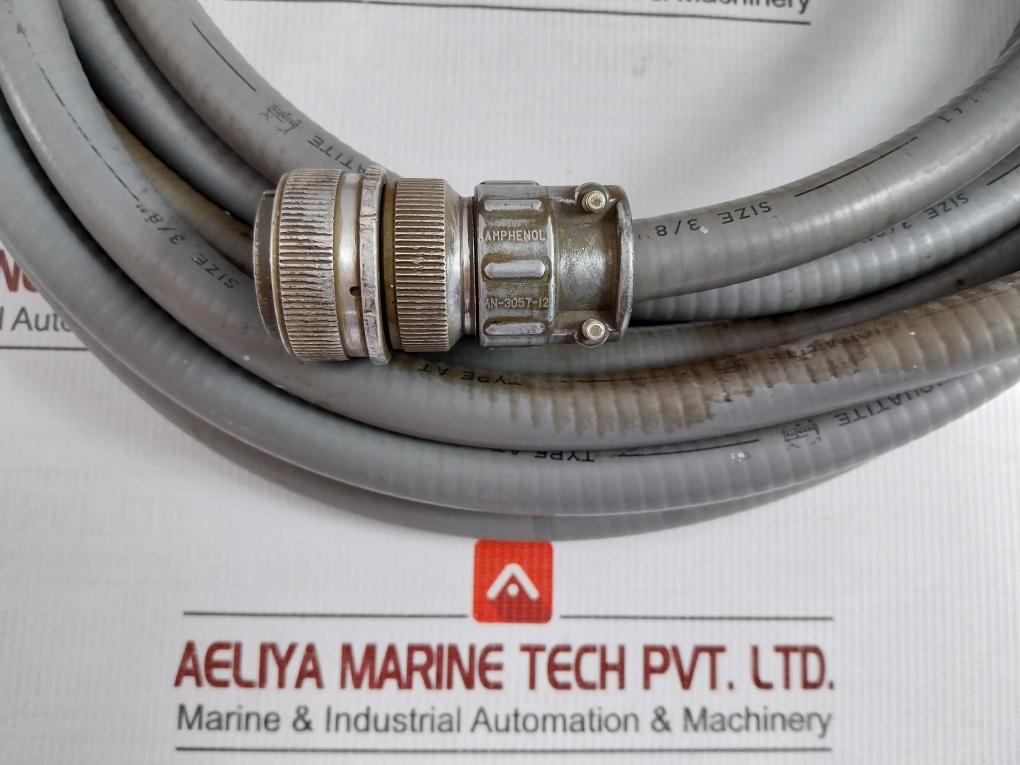 Liquatite 10 Meter 3/8" At Circular Mil-spec Connector Cable Assembly