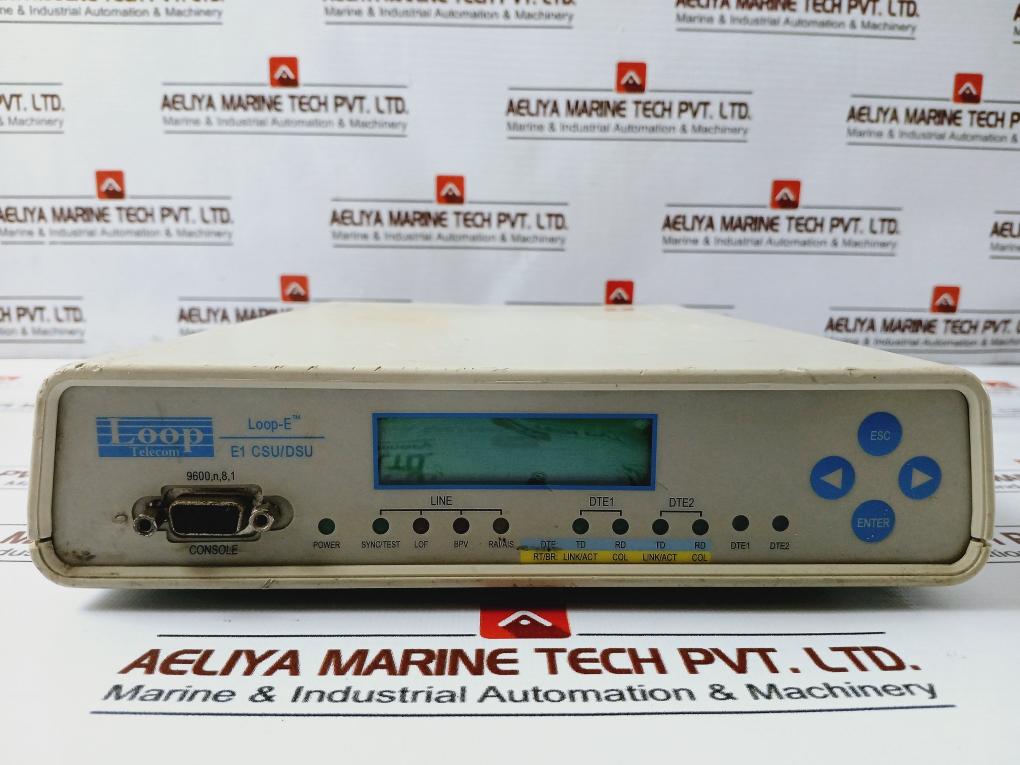 Loop Telecom e1500-2s Csu/dsu Series Standalone-100-240vac, 50/60hz, 0.3a Max.