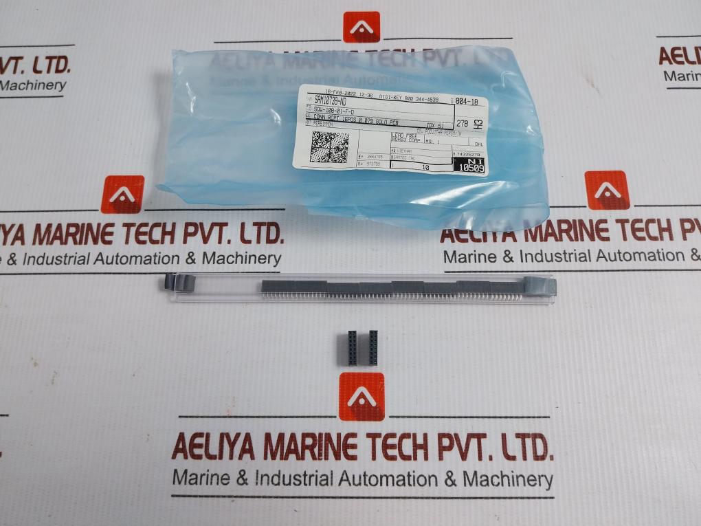 Lot-Of-5x-Samtec-Pitch-Socket-Strip-Strip-Receptacle-Sqw-108-01-F-D-1
