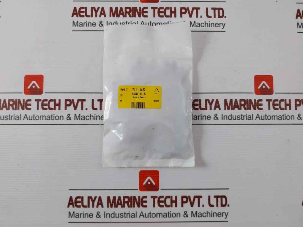 Lot Of 100X Rs Aluminium Electrolytic Capacitor 50V, 711-1422
