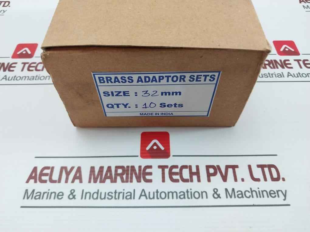 Lot Of 10X 32 Mm Brass Adaptor