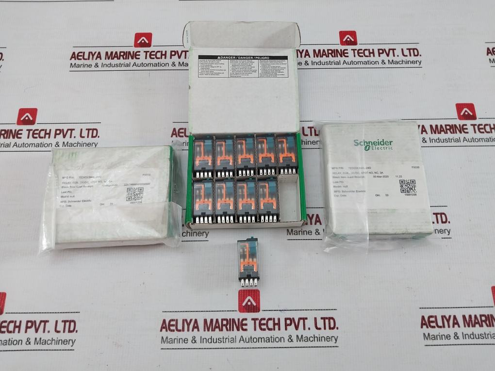 Lot Of 10X 792Xdx3M4L-24D Schneider Electric 24 Vdc Power Relay