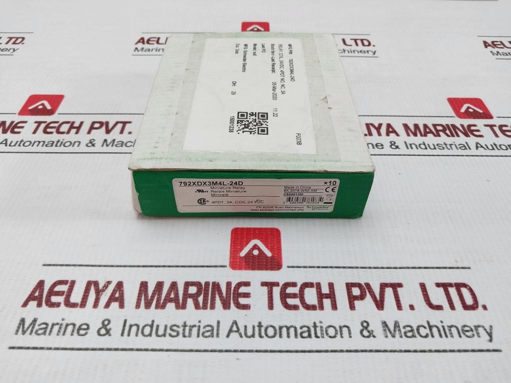 Lot Of 10X 792Xdx3M4L-24D Schneider Electric 24 Vdc Power Relay