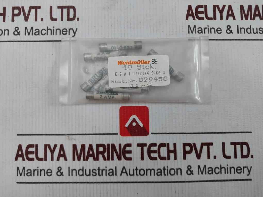 Lot Of 10X Brush 059-0110 Cartridge Fuse 2 Amp
