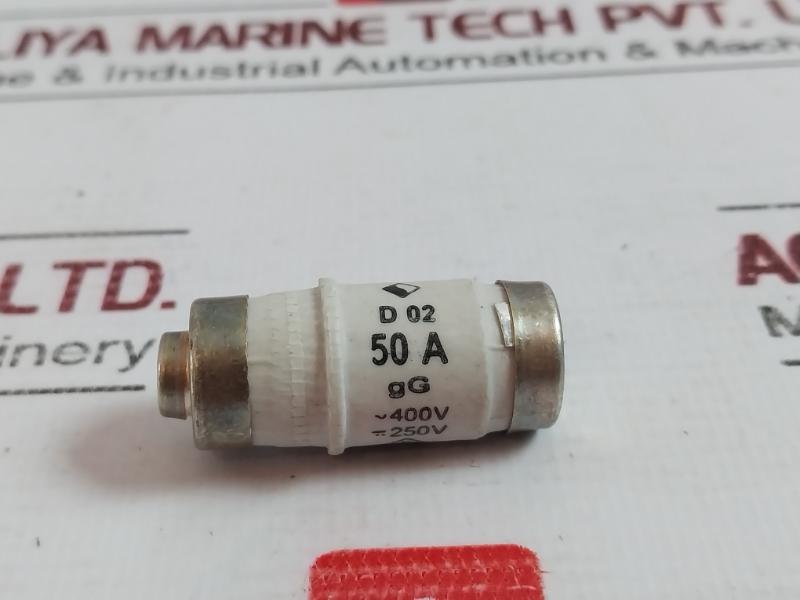 Lot of 10X D02 50A Low Voltage Fuse 50A 400V 250V