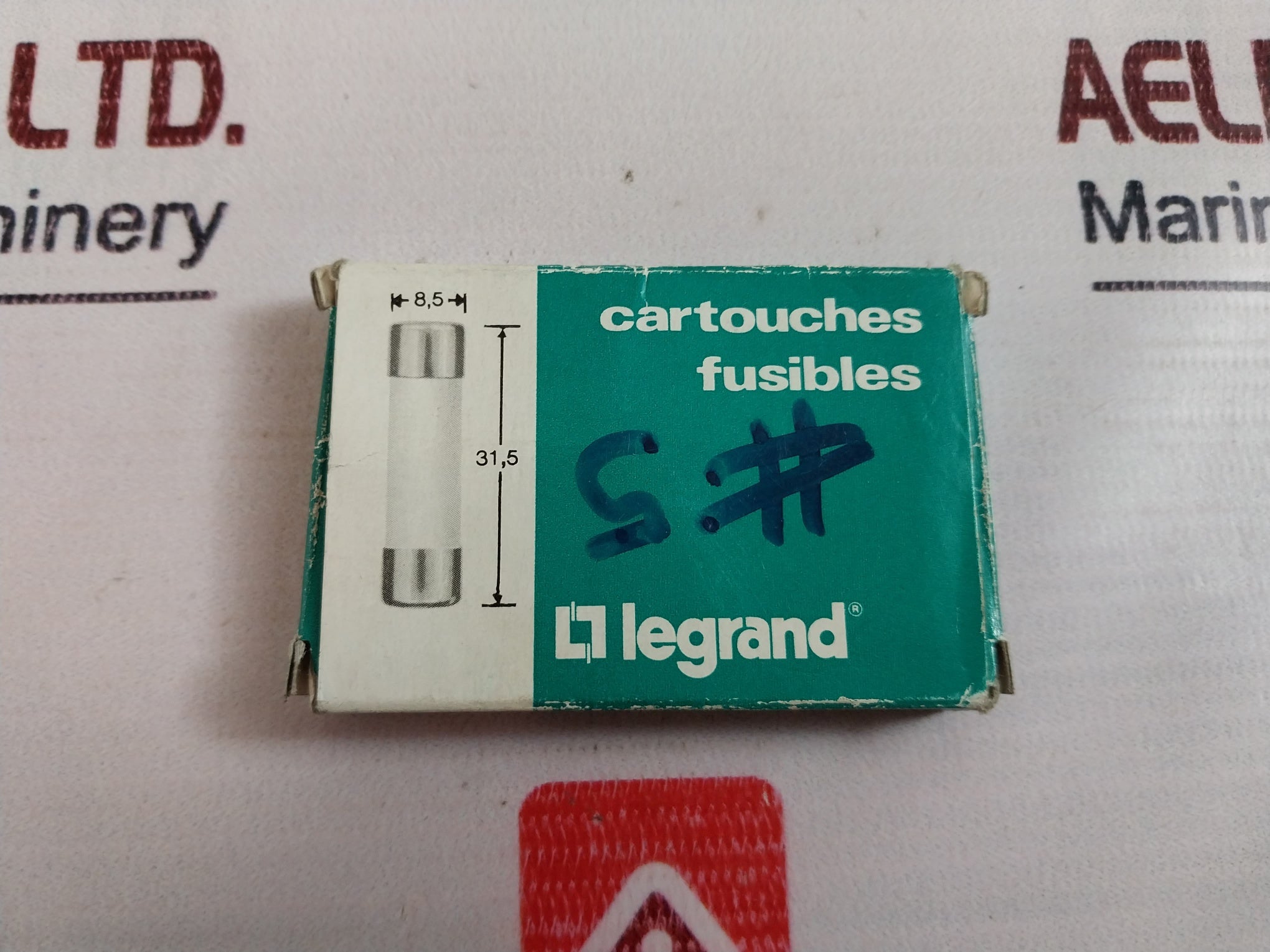 Lot of 10X Legrand 123 20 Cartridge Fuse 20A 400V