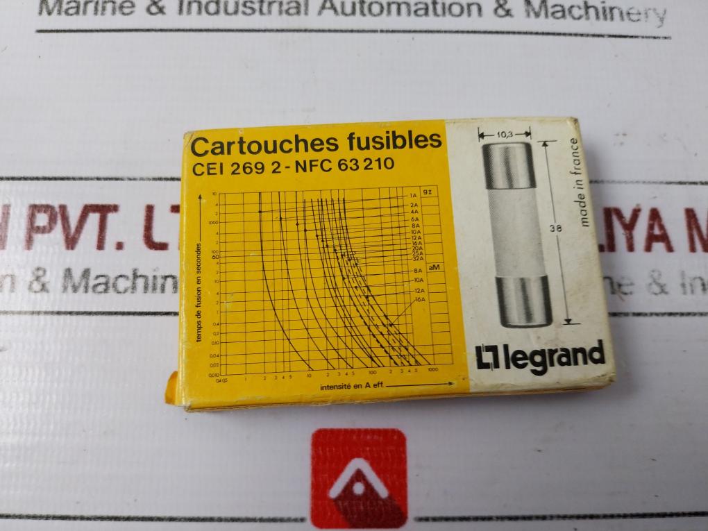 Lot of 10X LEGRAND 269-2 FUSE CARTRIDGE, 2A 500V, CEI 269 2-NFC 63 210