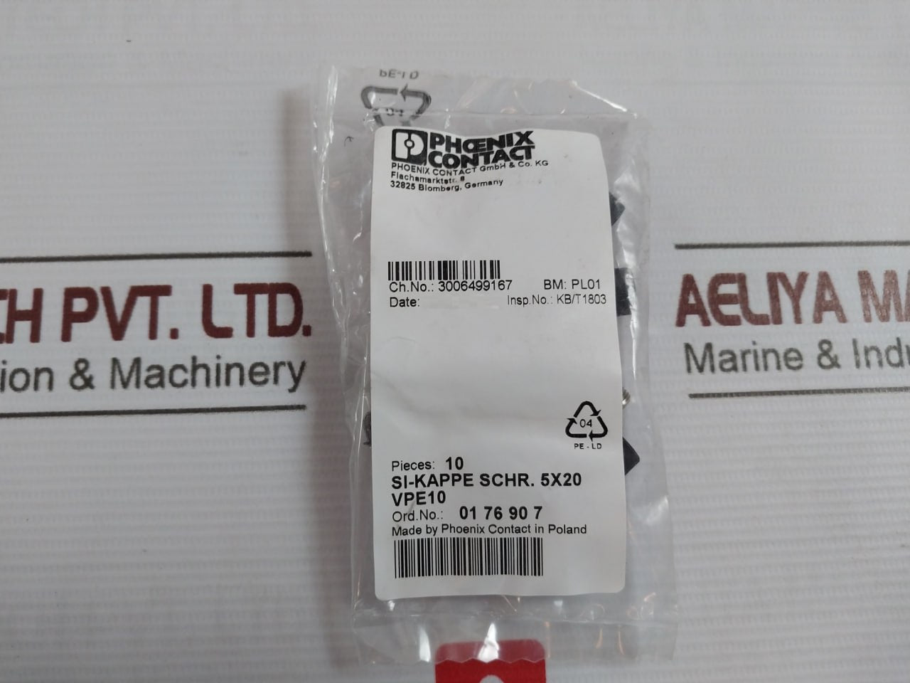 Lot of 10X PHOENIX CONTACT DT 6/2,5-DREHSI-EX (5X20) Fuse Terminal Block 600V 10