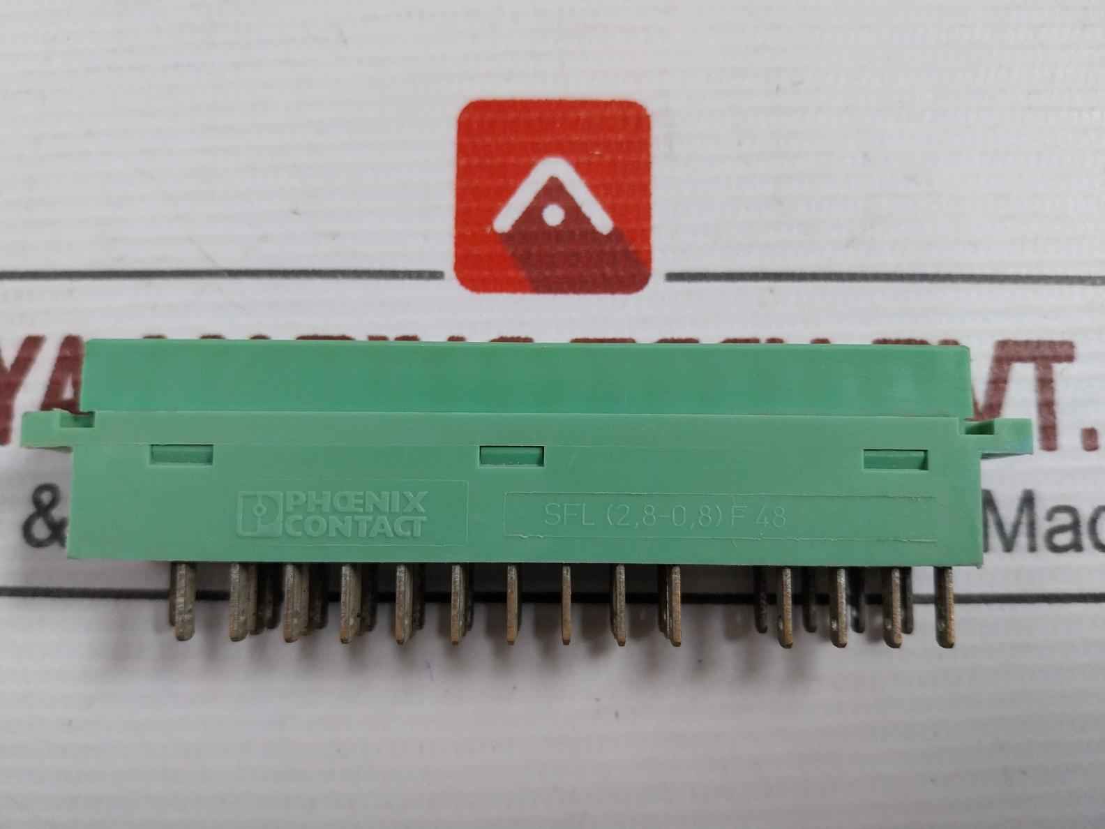 Lot Of 10X Phoenix Contact Sfl (2,8-0,8) F48 Female Connector Strip