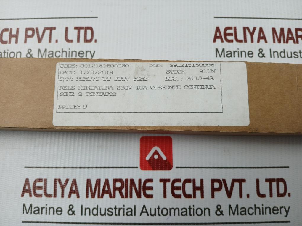 Lot Of 10X Power Relay 250 Vac 60Hz Weidmuller Rcm370730