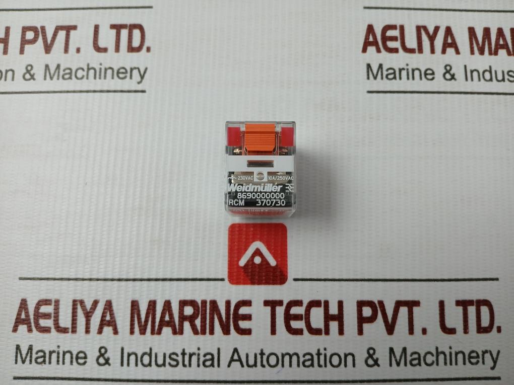 Lot Of 10X Power Relay 250 Vac 60Hz Weidmuller Rcm370730