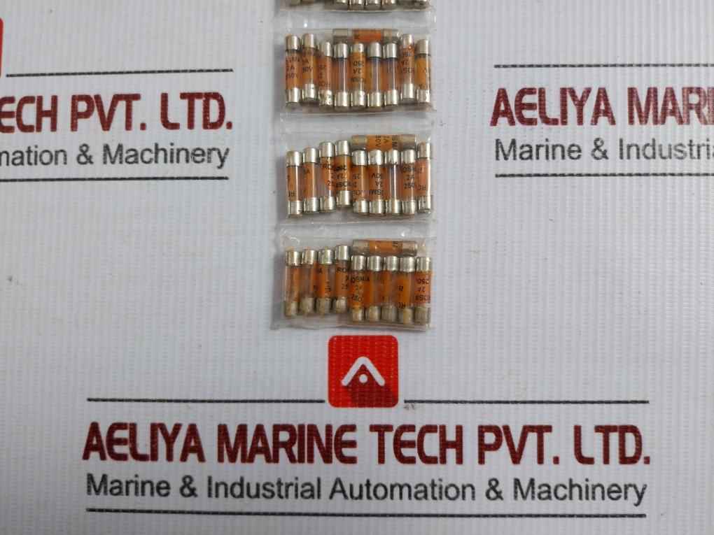 Lot Of 10X Rosma Cylindrical Cartridge Fuse 2A 250V