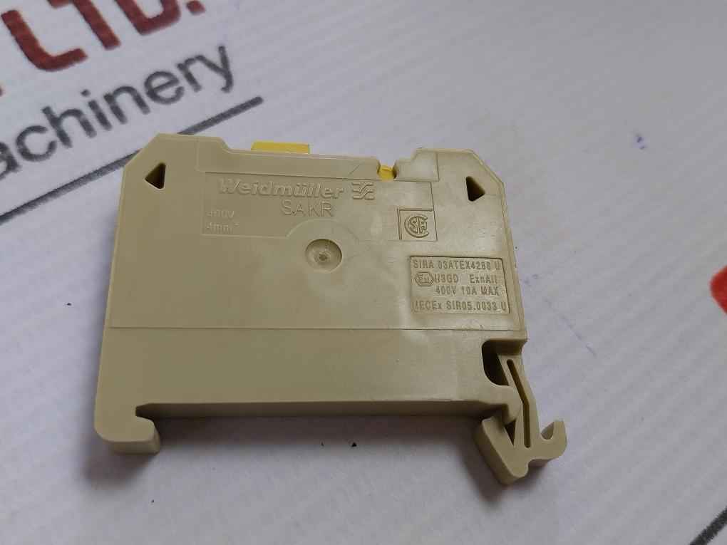 Lot Of 10X Sakr Weidmuller Test Disconnect Terminal Block 400V 10A Max
