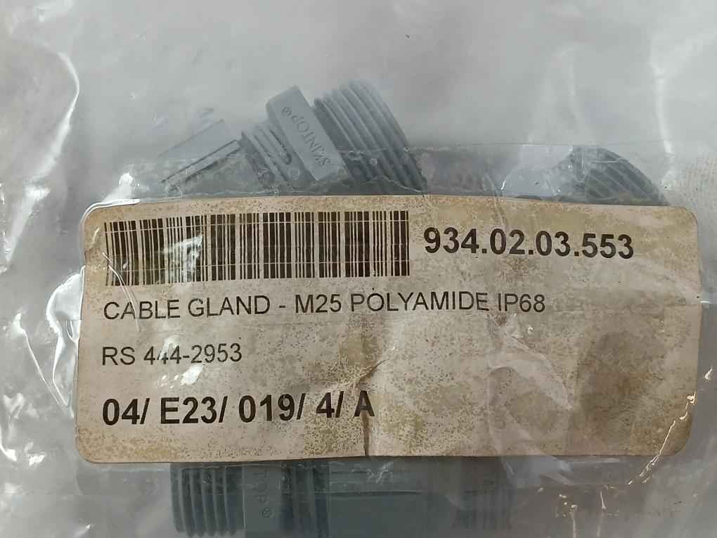 Lot Of 10X Skintop M25X1.5 Polyamide Cable Gland Grey