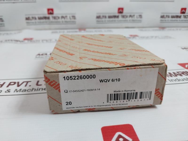 Lot of 10X WEIDMULLER 1052260000 Terminal Block WQV 6/10 Q17-04552421-160914-14