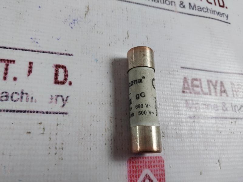 Lot of 10X BUSSMANN C14G2 Cylindrical Fuse 14X51mm 2A 690V 80KA