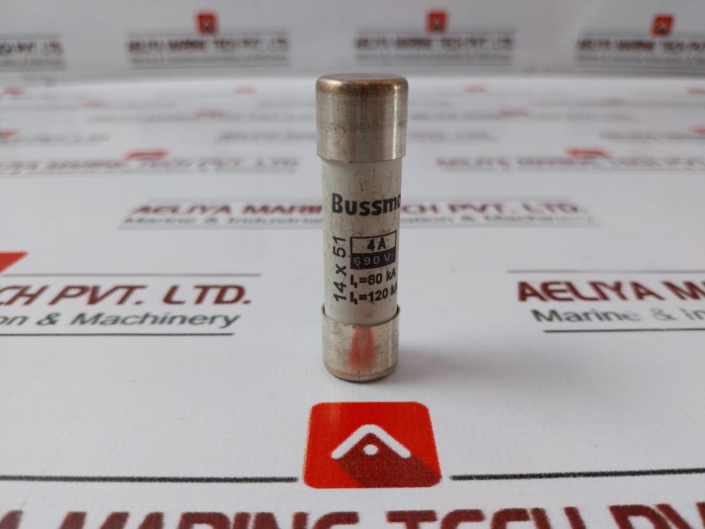 Lot of 10X Bussmann C14G4 Cylindrical Fuse 4A 690V 14X51MM GG