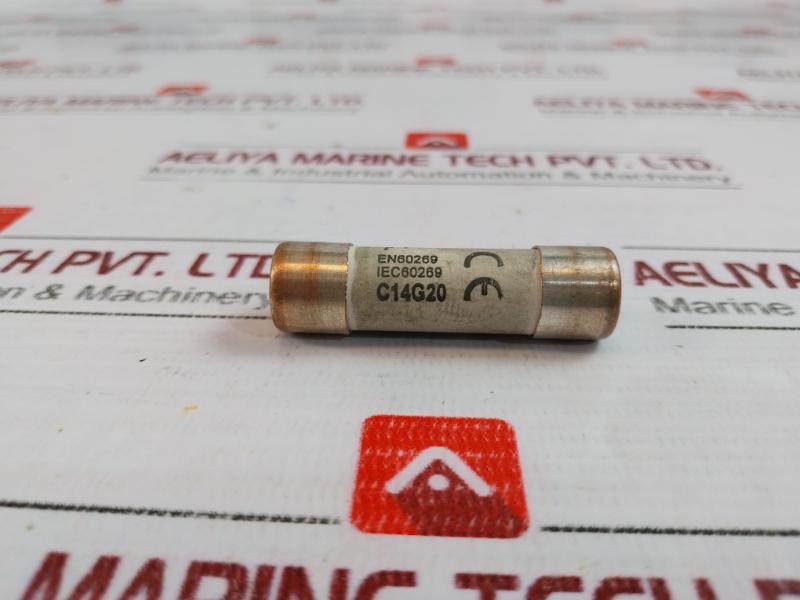 Lot of 11X Bussmann C14G20 Fuse, EN60269, IEC60269, 20A 690V