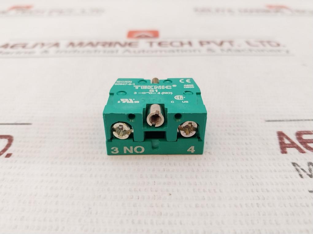 Lot of 5X TEKNIC S1 Push Button Contact Block A600 Q600 IEC/EN 60947-5-1