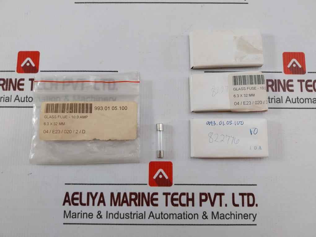 Lot Of 11x F10al250v Glass Fuse 10a 6.3 X 32 Mm