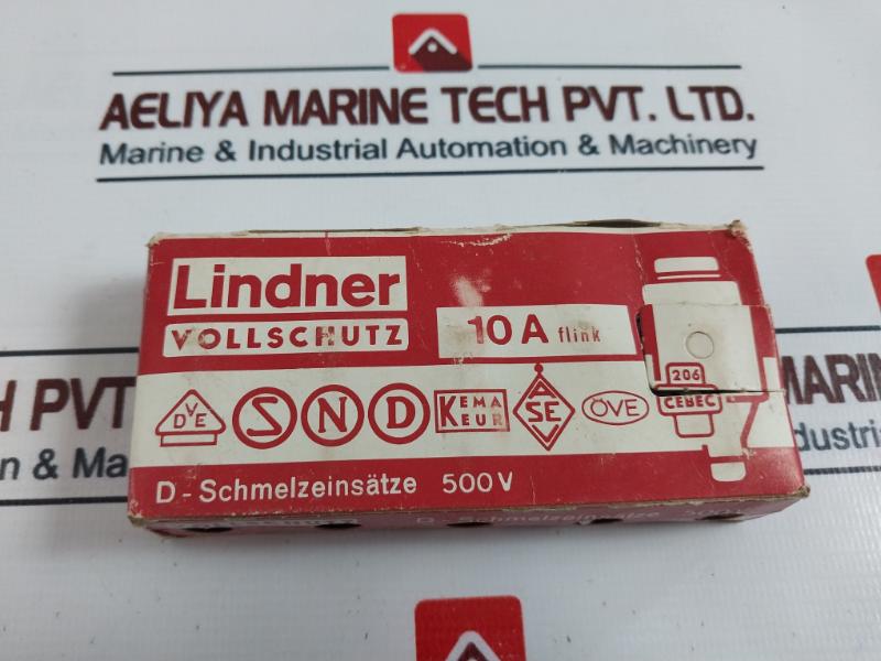 Lot of 19X Lindner 10A 500V Bottle Fuse Link GL