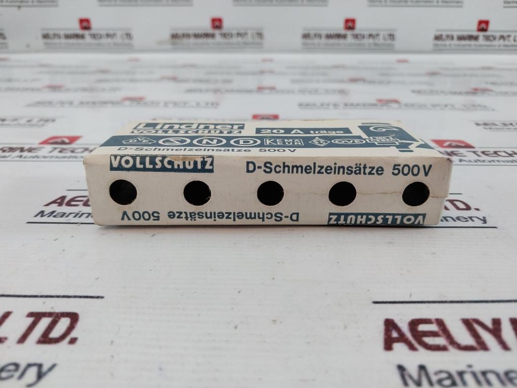 Lot of 19X Lindner 20A 500V GL Ceramic Bottle Fuse