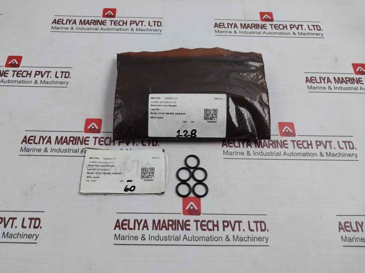 Lot Of 20X Hydril 1900002-113 O-ring 90 Duro 2-113 18 3/4" 15M Mpl Ram Bop