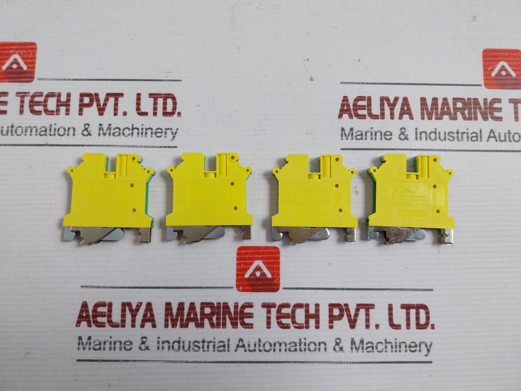 Lot Of 20X Phoenix Contact Type-uslkg 5 Protective Conductor Terminal Block
